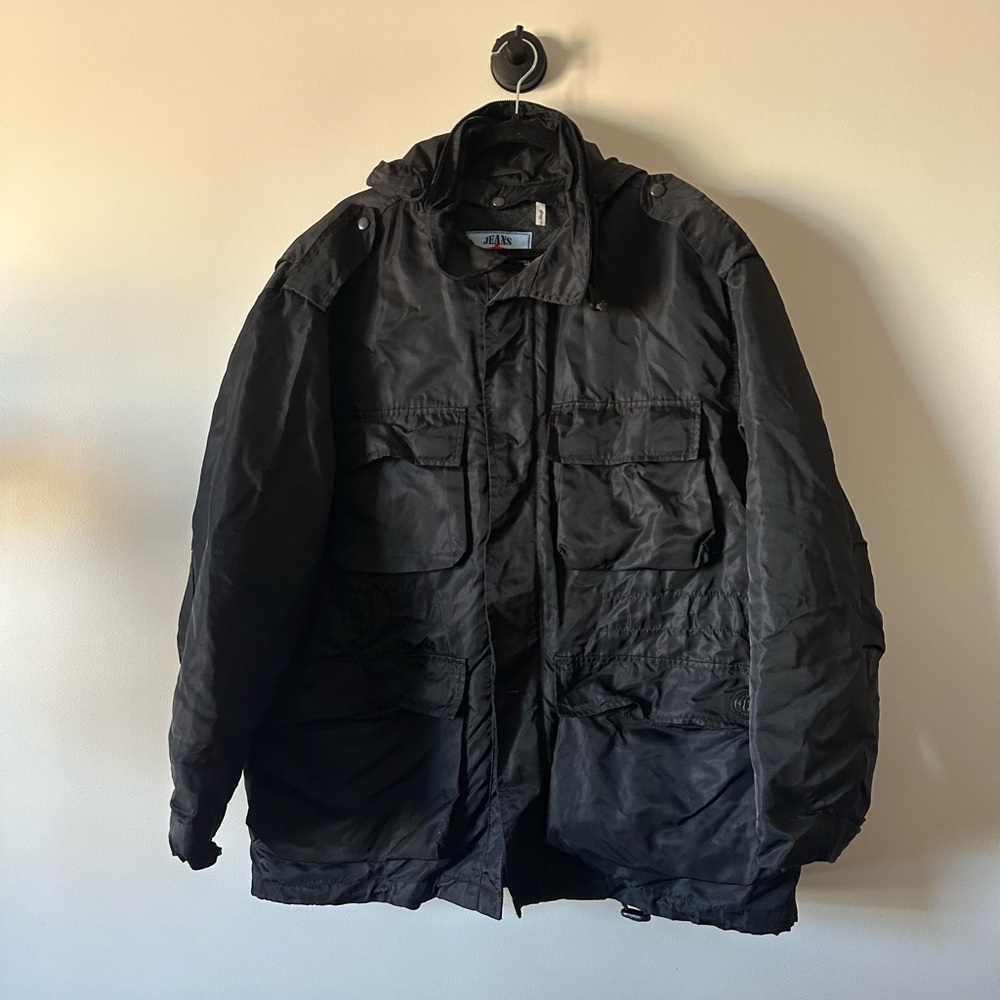 Les Copains Black Military Field Jacket